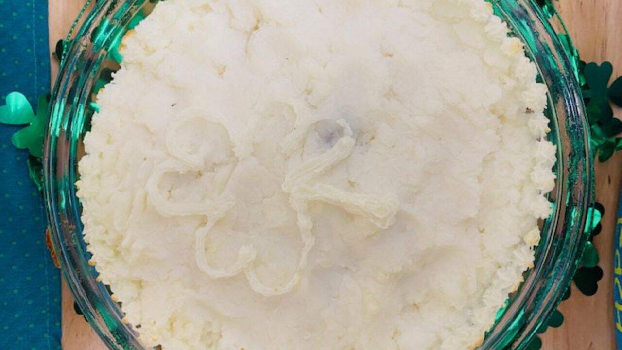St patrick's day mashed potatoes.